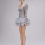 Blue Lace Mini Dress