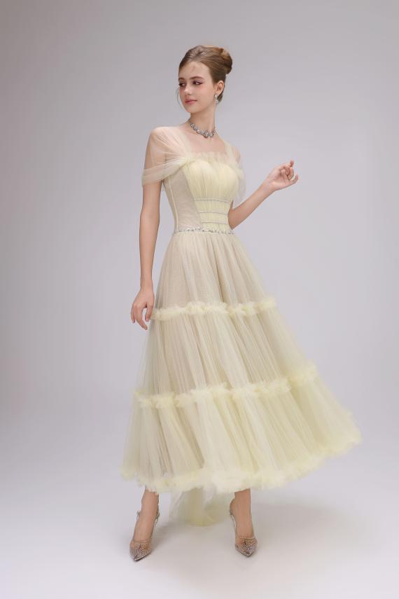 Buttercream Tulle Gown