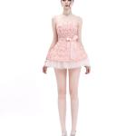 Pinky Smocked Mini Dress